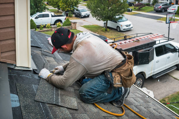 Professional Flat Roof Repair technician working in Waverly, WA
